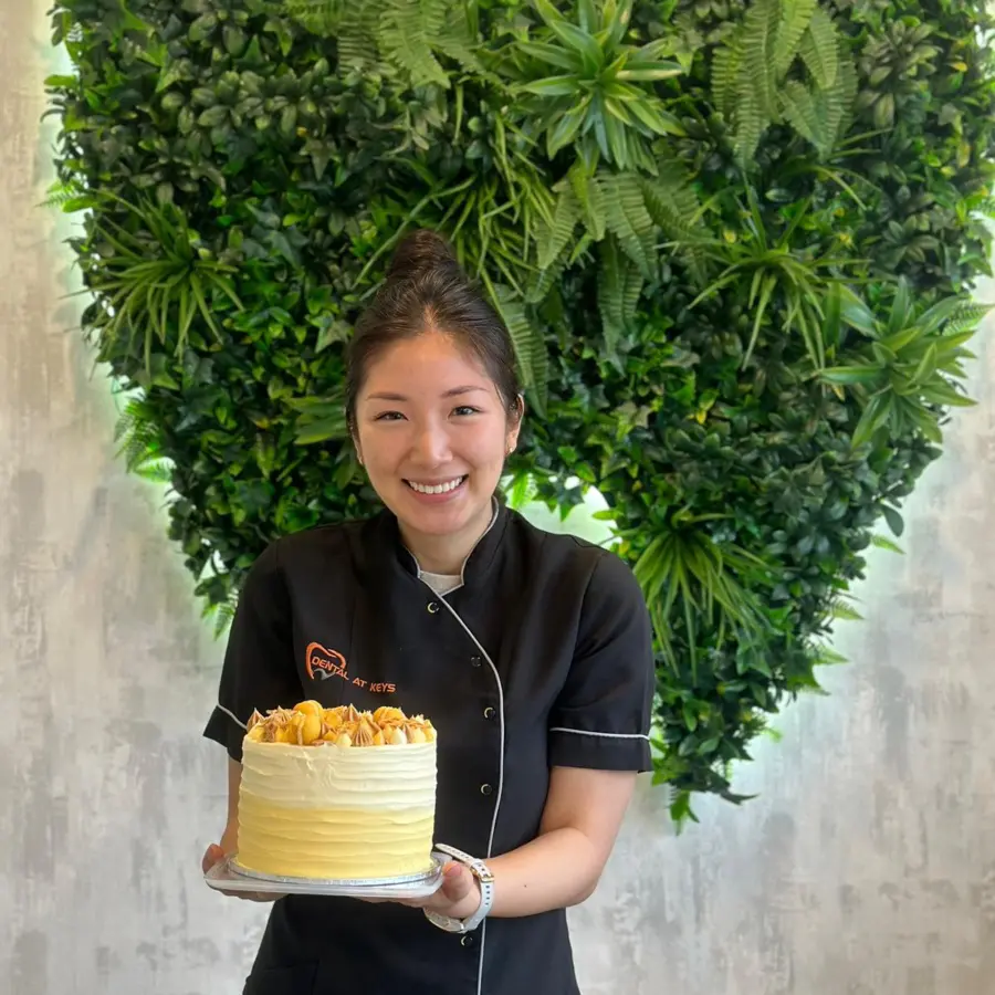Dr Daniella Birthday 2024 Holding Cake