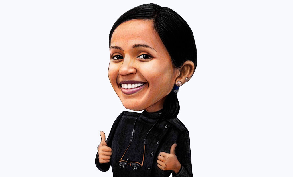 Dr Ammu Ruby Caricature