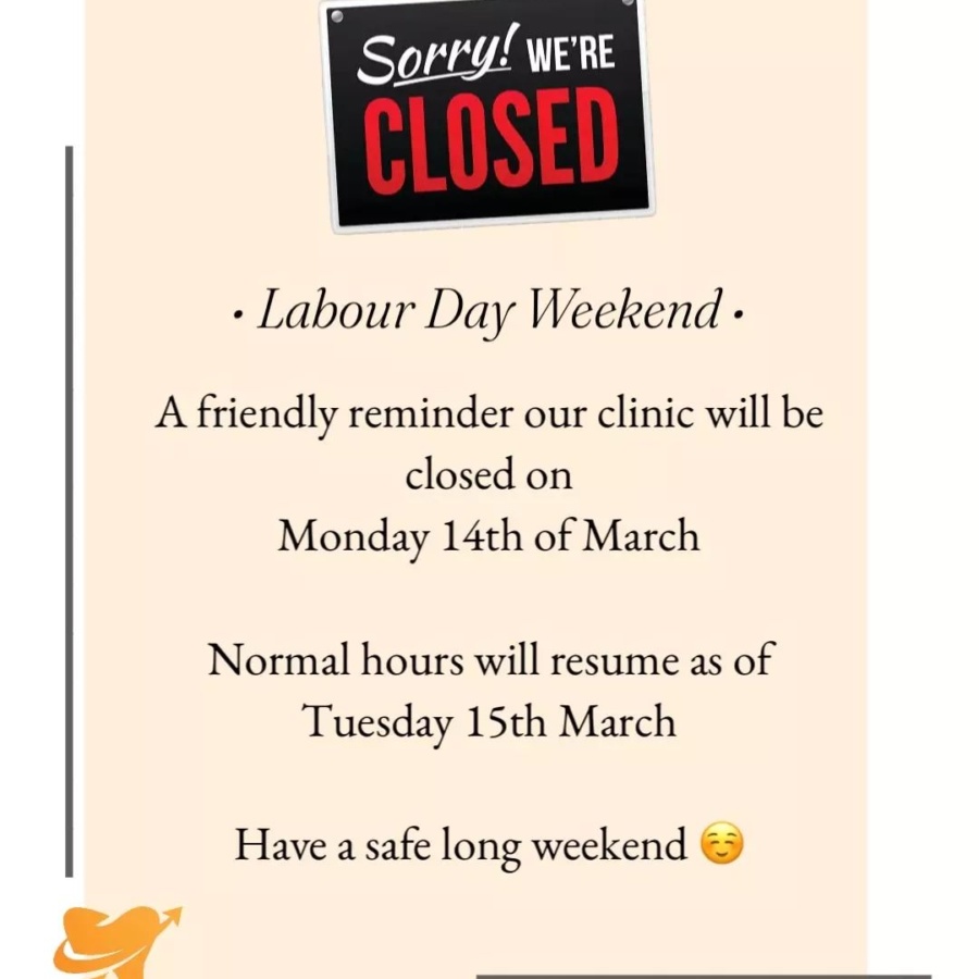 Labour Day Closure