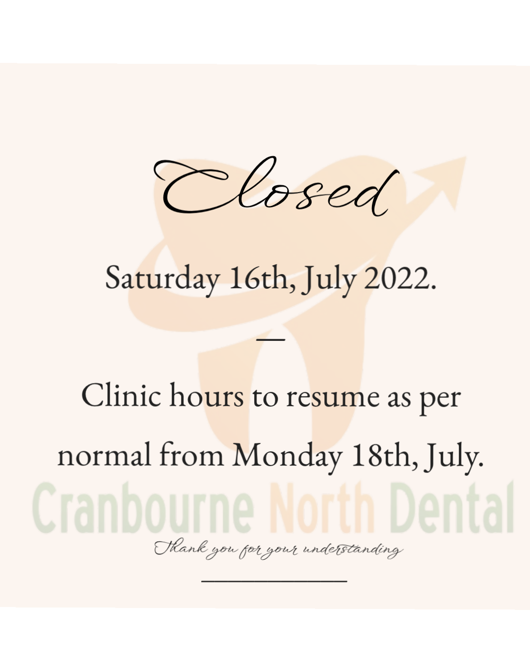 Clinic Closed