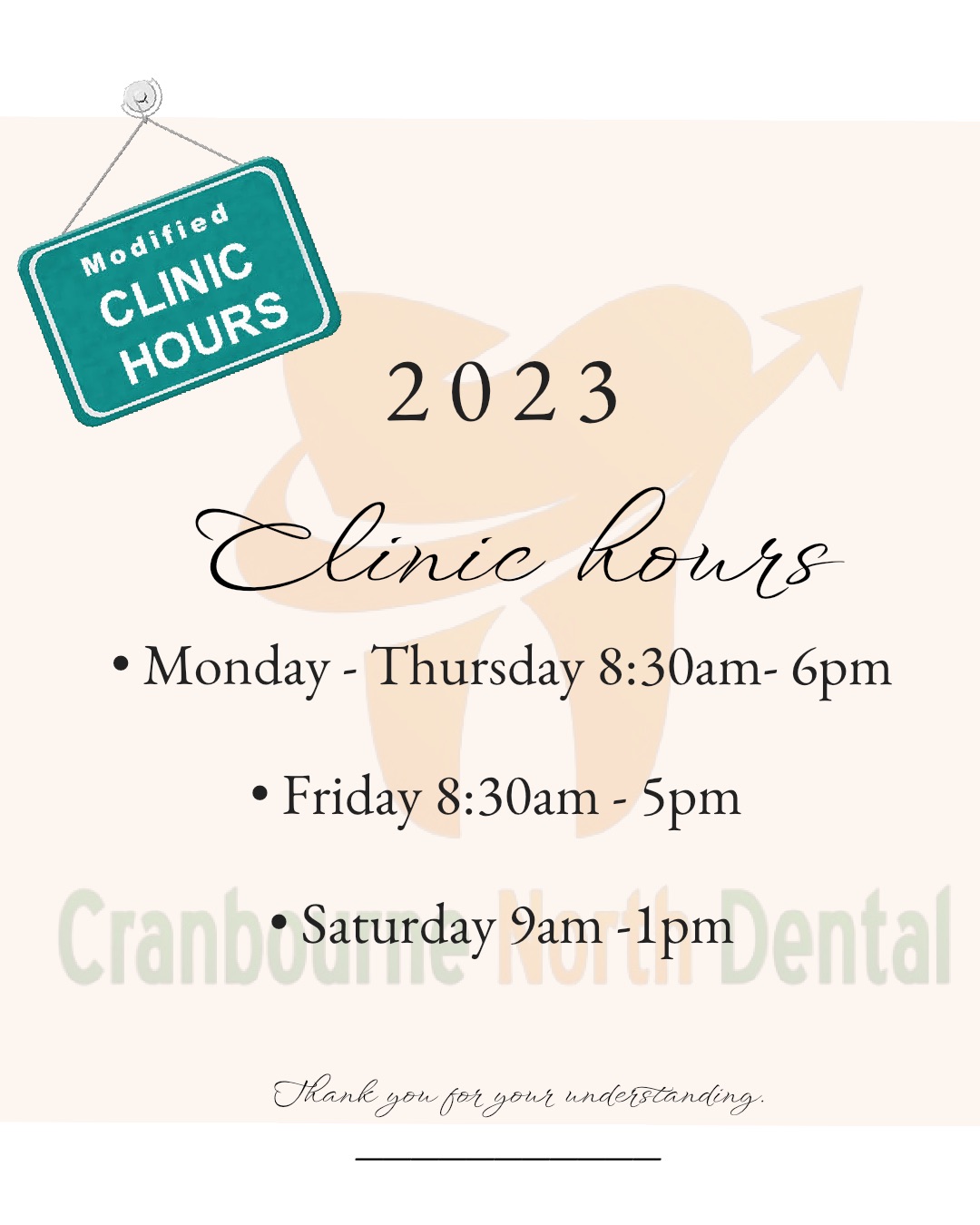 Updated Clinic Hours