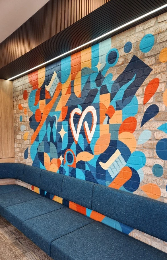 Cranbourne North Dental Graffiti Wall Angle 2