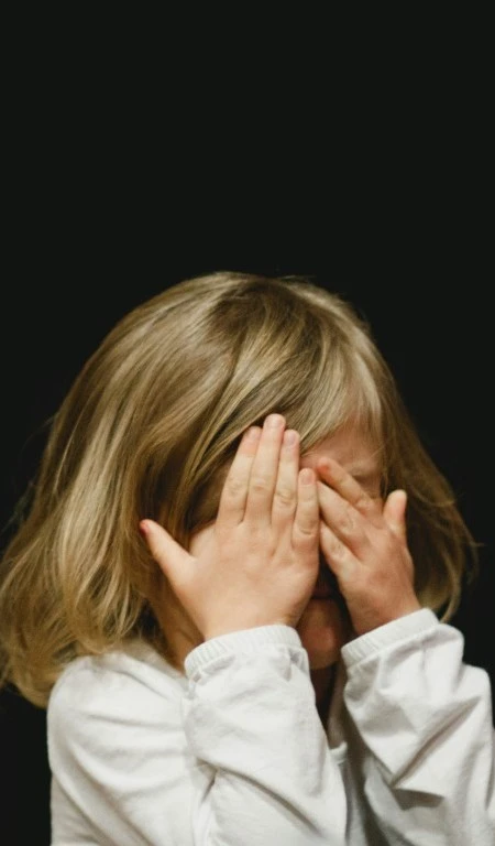 Little Girl With Dental Anxiety