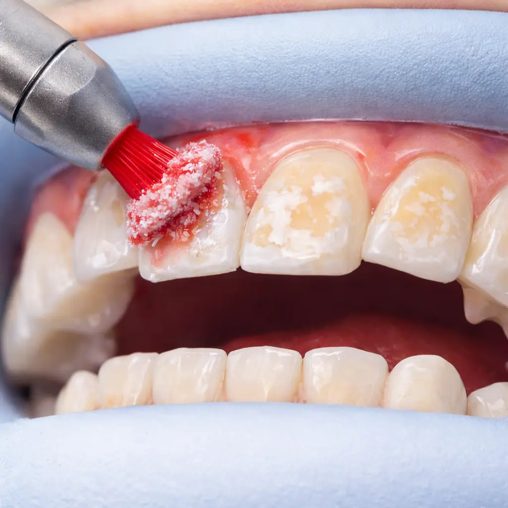 Enamel Microabrasion With Red Paste